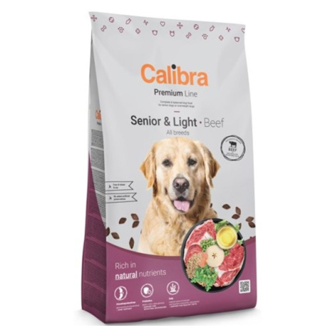Calibra Dog Premium Line Senior &amp; Light Beef 12 kg