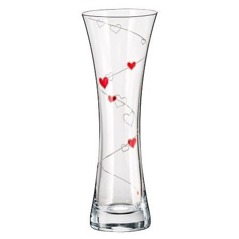 Crystalex skleněná váza Love 19,5 cm 1KS Crystalex-Bohemia Crystal