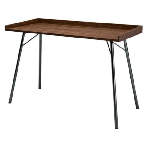 Pracovní stůl s deskou v dekoru ořechového dřeva 52x115 cm Rayburn – Woodman