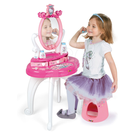 Kosmetický stolek se židličkou Hello Kitty Smoby a 10 doplňků