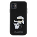 Zadní kryt Karl Lagerfeld Saffiano Monogram Card Slot pro Apple iPhone 11, černá