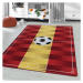 Dětský protiskluzový koberec Play hřiště červeno žlutý