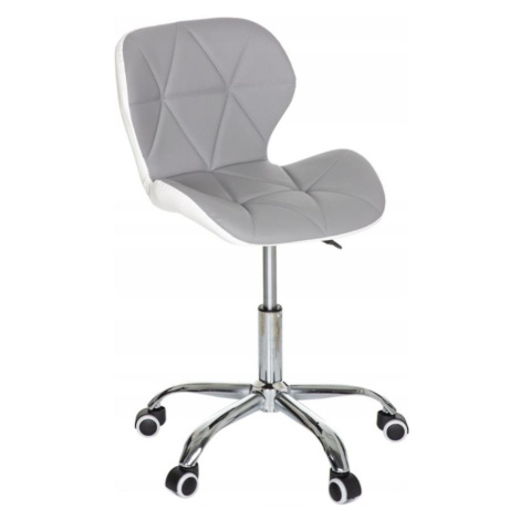 Otáčecí Židle Nero Bílo-šedá BAUMAX