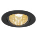 SLV BIG WHITE NEW TRIA 68 I CS Indoor, stropní vestavné LED svítidlo, černé, 2700K, kruhové 1003