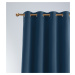 Dekorační závěs zatemňující s kroužky LAURA - "BLACKOUT" 140x250 cm, modrá (cena za 1 kus) MyBes