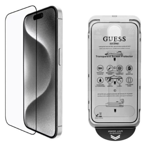 Ochranné sklo Guess GUTGP16XBOKGCIT iPhone 16 Pro Max 6.9" Screen Protector 2.5D Outline - displ