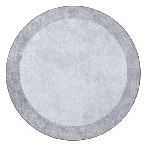 Koberec MIRO 51648.802 mramor, světle šedý kruh