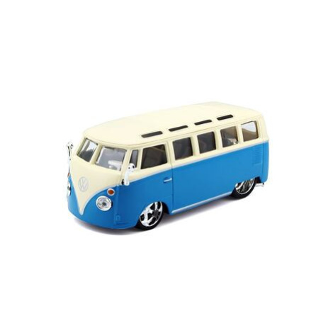 Bburago 1:32 Plus Volkswagen Van Samba Blue/White