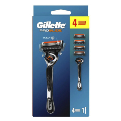 Gillette ProGlide holící strojek + 4 hlavice
