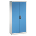 C+P Dílenská skříň s otočnými dveřmi, v x š x h 1950 x 930 x 400 mm, světlá šedá / světlá modrá