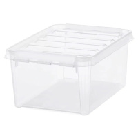 SmartStore Úložný box s bílými klipy Classic, 8 l