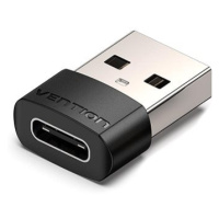 Vention USB 2.0 (M) to USB-C (F) OTG Adapter Black PVC Type