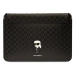 Pouzdro Karl Lagerfeld Sleeve KLCS14SAKHPKK 14" black Saffiano Monogram Ikonik (KLCS14SAKHPKK)