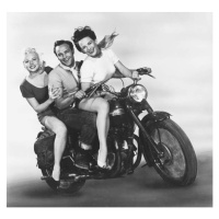 Umělecká fotografie Marlon Brando, The Wild One 1953 Directed By Laslo Benedek, (40 x 40 cm)
