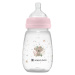 KikkaBoo Kojenecká láhev 3m+ savanna pink 260 ml