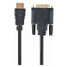 Gembird CABLEXPERT kabel HDMI - DVI, 4.5m, stíněný, zlacené kontakty - CC-HDMI-DVI-15