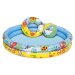 Bestway  Bestway Dětský bazén na zahradu s nafukovacím míčem a plavacím kruhem mořský svět