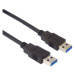 PremiumCord kabel USB 3.0 A male - USB 3.0 A male 5Gbps 3 m černá