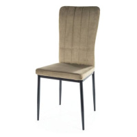 Jídelní židle VAGU olivová/černá