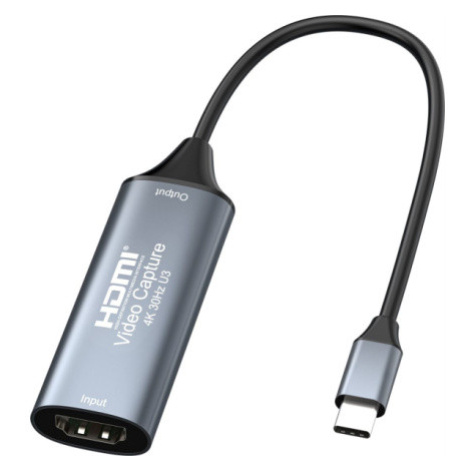 PremiumCord HDMI grabber pro video/audio signálu do počítače s konektorem USB 3.0 typ c, ku2grab