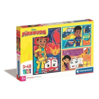 Puzzle Clementoni 3x48el Disney Firebuds