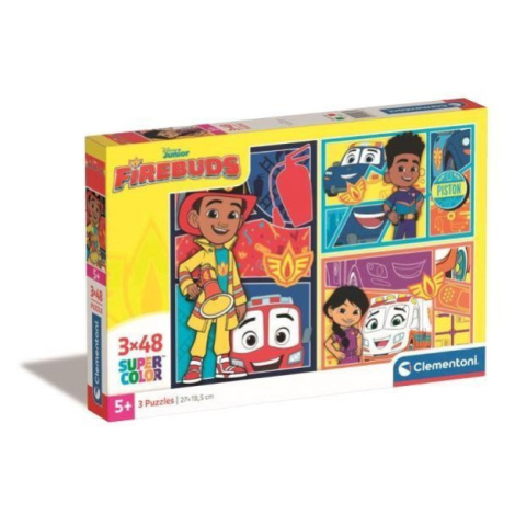 Puzzle Clementoni 3x48el Disney Firebuds