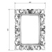 SAPHO SAMBLUNG zrcadlo ve vyřezávaném rámu 60x80cm, stříbrná IN115