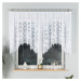 Dekorační oblouková krátká záclona na žabky EMILIA 120 bílá 340x120 cm MyBestHome