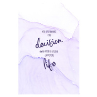 Ilustrace One decision away from a different life | floating colors, Melanie Viola, 26.7x40 cm
