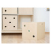 Benlemi Dřevěný úložný box DICE s čísly ve stylu hrací kostky Zvolte barvu: Transparentní voskov