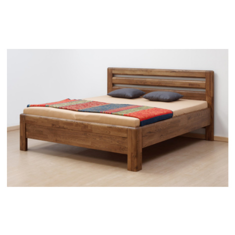 Postel BMB Adriana Lux -Průběžný Buk Rozměr: 120x200 cm, Moření: 78 - Bordó