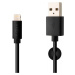 Fixed datový a nabíjecí kabel, USB-A -> Lightning (MFI), 20 W, délka 1 m, bílá