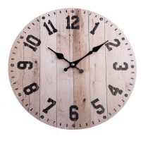 Dřevěné nástěnné hodiny HLC0002 34x34x1 cm