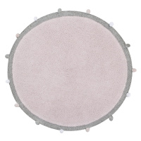 Lorena Canals koberce Pro zvířata: Pratelný koberec Bubbly Soft Pink kruh - 120x120 (průměr) kru