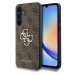 Guess PU 4G Metal Logo kryt pro Samsung Galaxy A35 5G hnědý