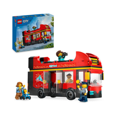 LEGO® City 60407 Červený dvoupodlažní vyhlídkový autobus