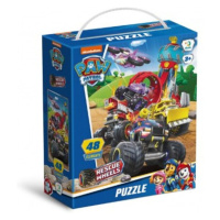 DODO Puzzle Tlapková patrola/Paw Patrol Záchrana na kolech 32x23cm 48 dílků v krabičce 15x18x6cm