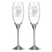 Dekorant svatby Sklenice na šampaňské k výročí ŠŤASTNÉ VÝROČÍ