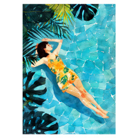 Ilustrace Woman Life Relax, Justyna Jaszke, (30 x 40 cm)