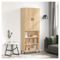 vidaXL Skříň highboard dub sonoma 69,5 x 34 x 180 cm kompozitní dřevo