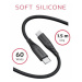 SWISSTEN DATOVÝ KABEL SOFT SILICONE USB-C / USB-C 1,5 M 60W ČERNÝ