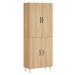 vidaXL Skříň highboard dub sonoma 69,5 x 34 x 180 cm kompozitní dřevo