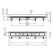 Chuděj Lineární plastový žlab MCH Drops 450 mm ke stěně s roštem Drops