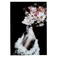 KARE Design Skleněný obraz Flowery Beauty 80x120cm