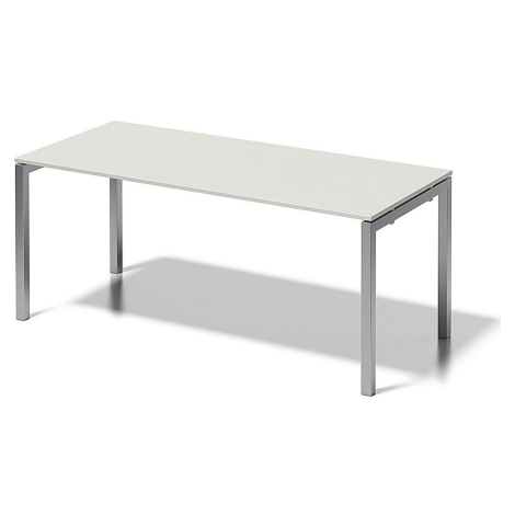 BISLEY Psací stůl CITO s podstavcem ve tvaru U, v x š x h 740 x 1800 x 800 mm, podstavec stříbrn