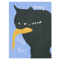 Ilustrace Happy Cat, Little Dean, 30 × 40 cm