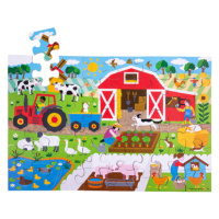 Bigjigs Toys Podlahové puzzle Farma 48 dílků