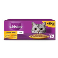 Whiskas kapsičky drůbeží výběr v želé pro dospělé kočky 80 × 85 g