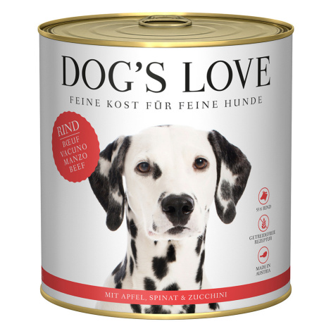 Dog's Love Adult 6 x 800 g - Hovězí maso