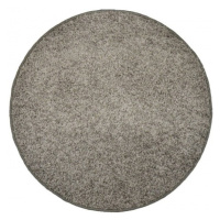 Koberec color shaggy - šedá - kruh - kruh průměr 200 cm